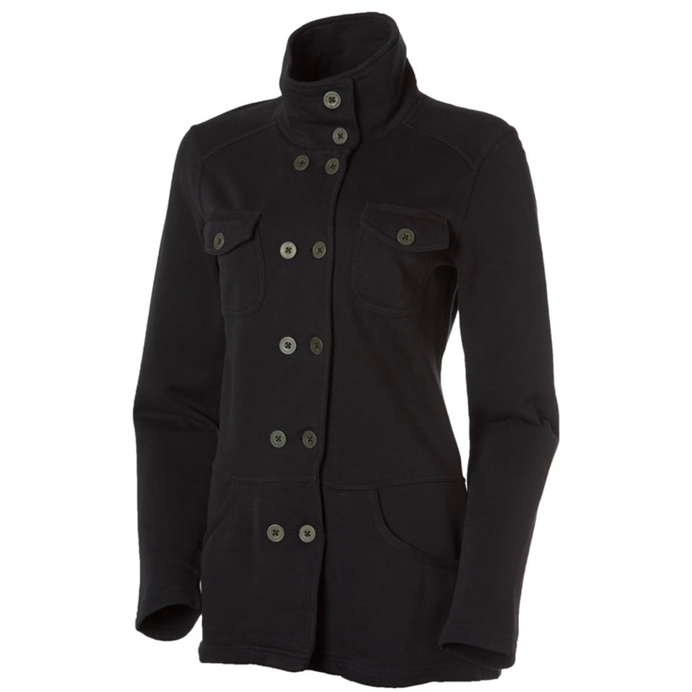 Women's Black Double-Breasted Jacket